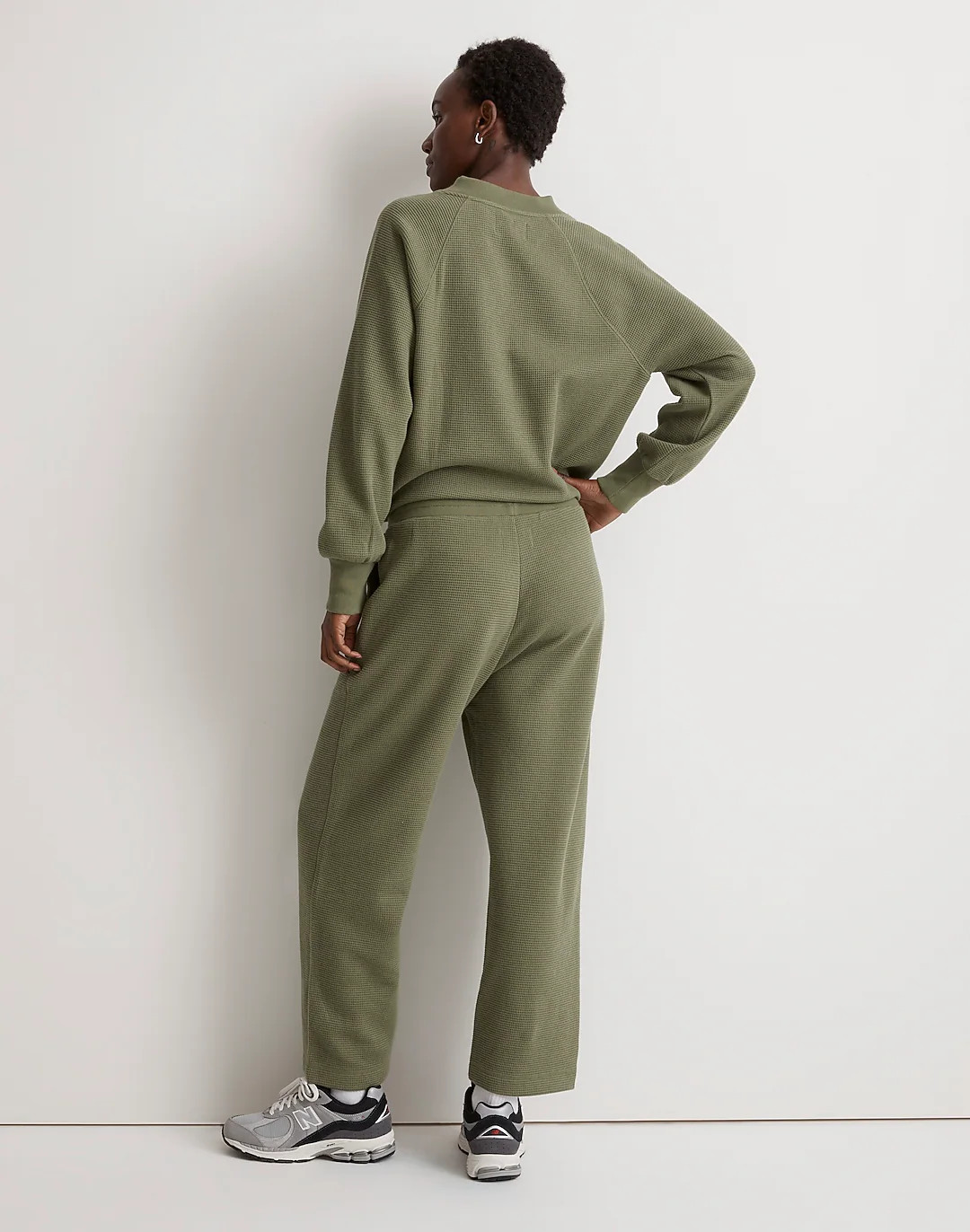 MWL Textured Waffle Straight Sweatpants | Madewell