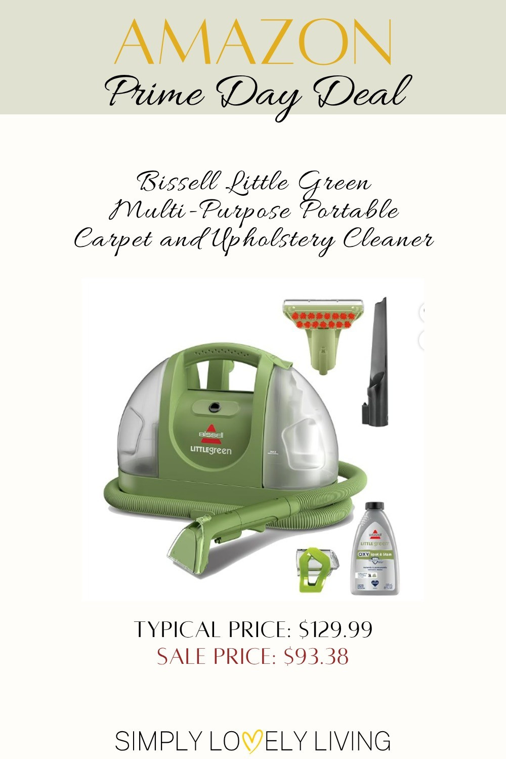 Amazon Prime Day Deal. Bissell Little Green Machine, portable carpet and upholstery cleaner. 

#LTKSaleAlert #LTKHome