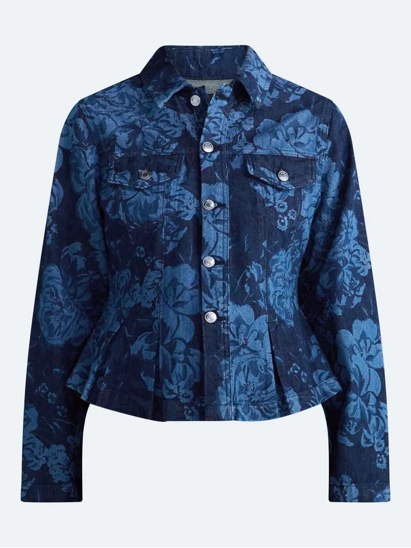 Free Assembly Women's and Women's Plus Pleated Peplum Jacket, Sizes XS-4X | Walmart (US)