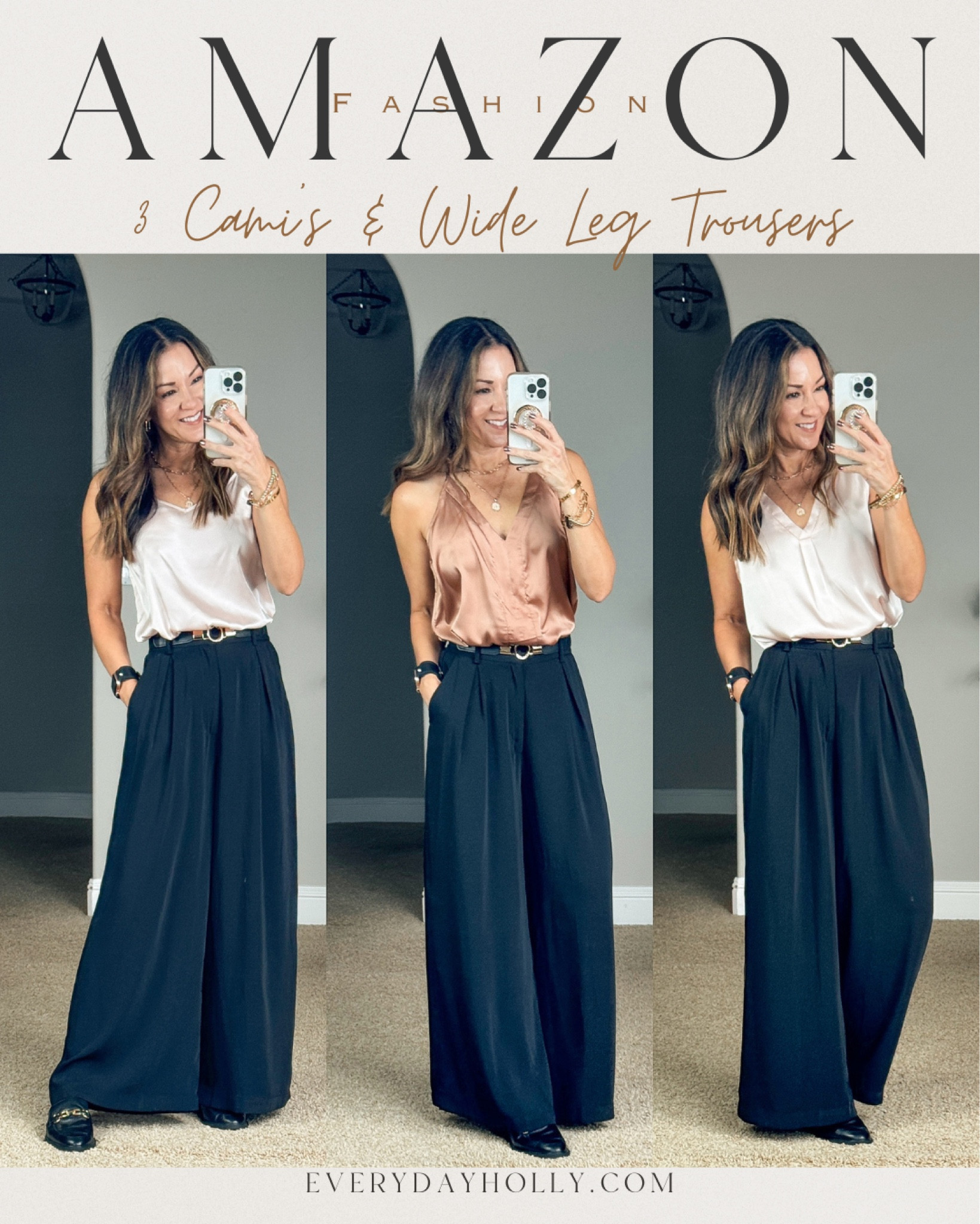 💥Sale! Cami 2 (25%code Z43YYA4X + 12% coupon ) Cami 3 (25% code 8WMSZ3XB + 11% coupon) ▪️ Cami's perfect for any occasion. all size small, 2 are champagne, 1 is camel. Great for layering, date night, everyday, office, I linked my favorite strapless bra, 4 pack stretch belts. I linked similar loafers to mine. two tone flats and pointed toe sling backs. gold jewelry



#LTKfindsunder50 #LTKstyletip #LTKsalealert