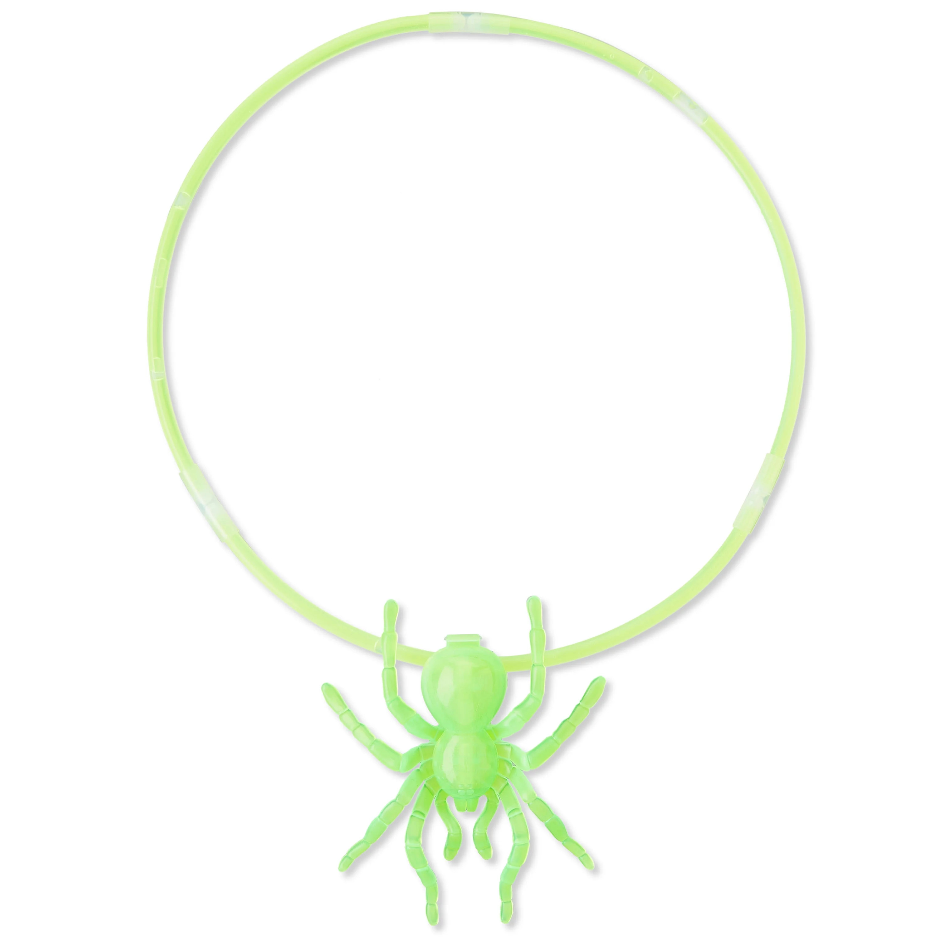 Halloween Party Green Spider Glow Necklace, 1 Count, by Way To Celebrate | Walmart (US)