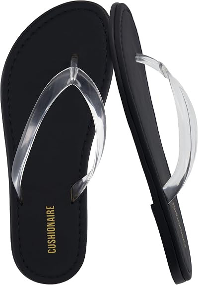 CUSHIONAIRE Surf Flip Flop Sandals for Women with Flexible Sole and Soft Jelly Strap, Lightweight... | Amazon (US)