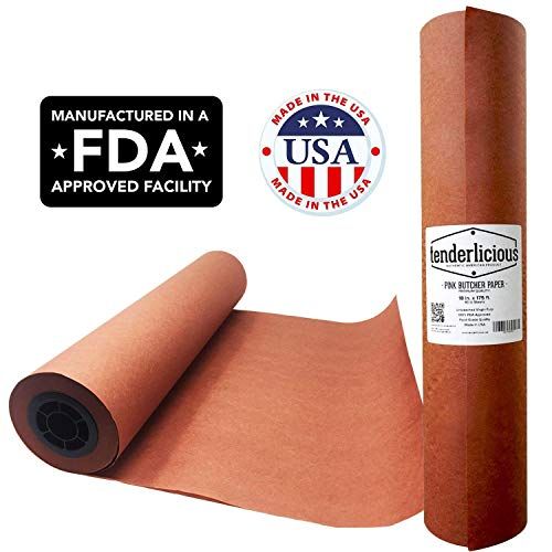 Pink Butcher Kraft Paper Roll - 18 ” x 175’ (2100”) Peach Wrapping Paper for Beef Briskets ... | Amazon (US)