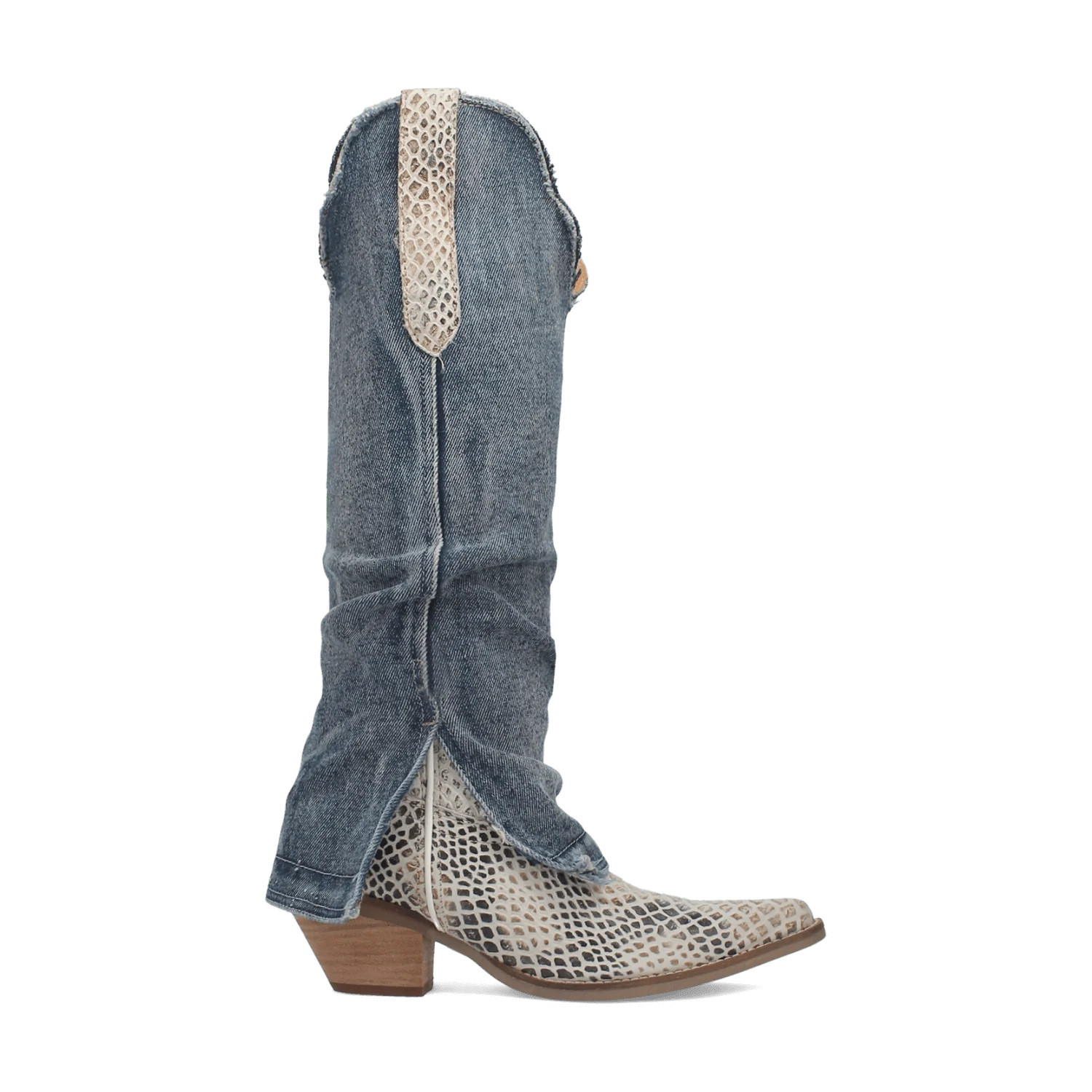 SHABBY LEATHER BOOT BLUE / 9.5 / M | Dingo1969
