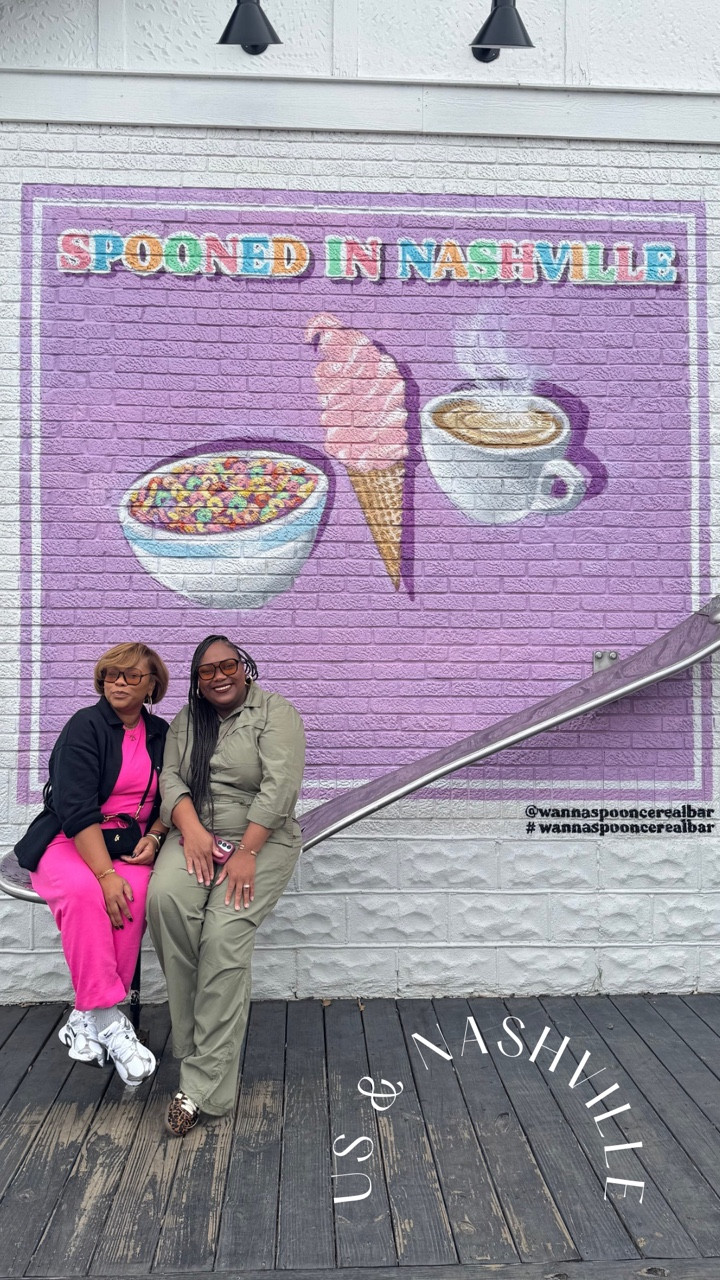 Hey Girl! 
Day 2: Us & Nashville
We did a little frolicking and had lunch @ Playdate! 
Finished the day off with some retail therapy @mallatgreenhills 
#fyp #llk💚🕊 #fypage #nashville