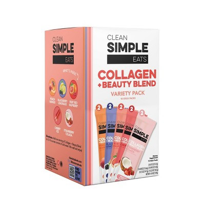 Clean Simple Eats  Collagen & Beauty Blend Variety Pack - 4.9oz/10ct | Target