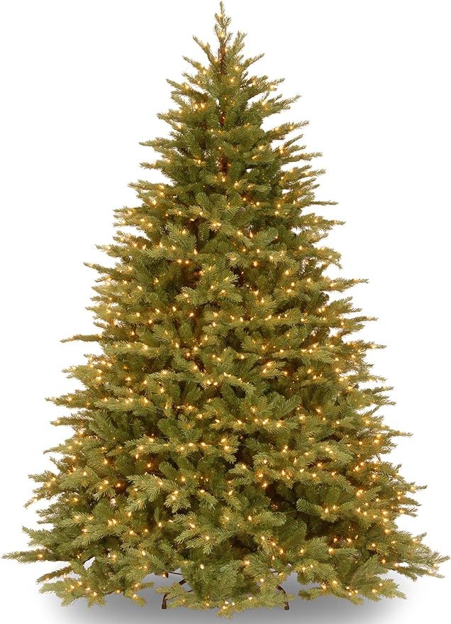 National Tree Company Pre-Lit 'Feel Real' Artificial Full Christmas Tree, Green, Nordic Spruce, W... | Amazon (US)