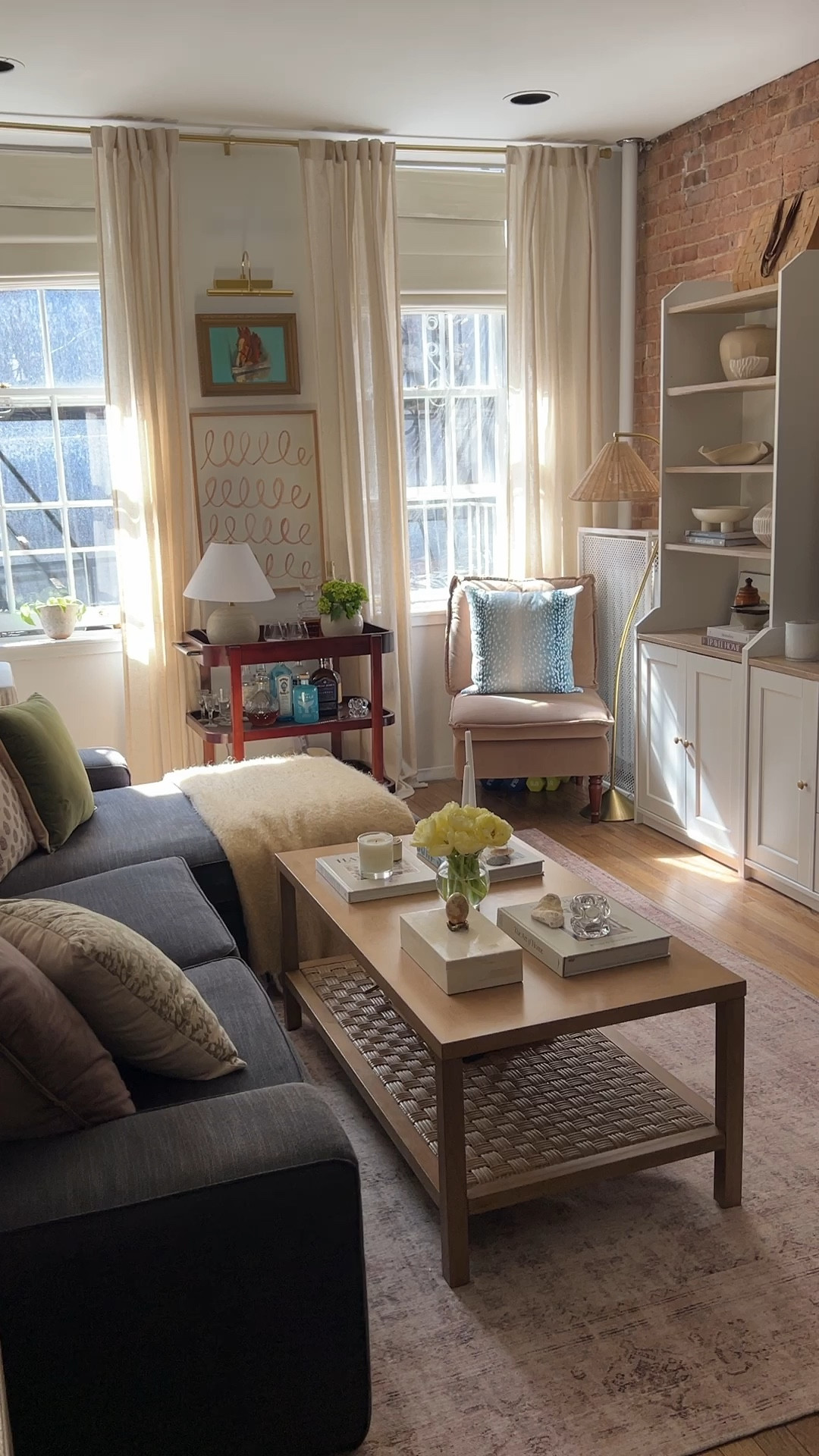 2 years ago we moved in… what a difference TIME and PATIENCE make! 💛✨ #interior #interiordesign #homedecor #livingroom #livingroomdecor #apartmenttour #nyclife #nycapartment 

#LTKhome #LTKfindsunder100 #LTKfindsunder50