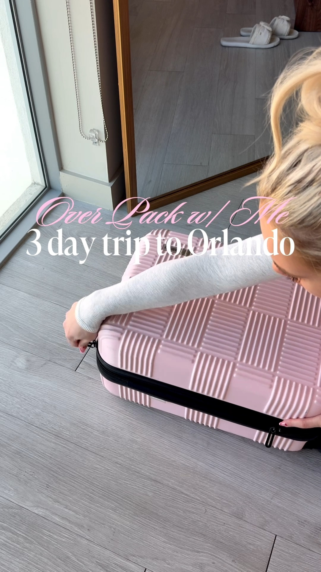 (Over) pack with me for a weekend trip to Orlando 🫶🏼

Who doesn’t love PINK luggage?! ☺️💗

Linking the suitcase, comment what else you’d like linked! 

#LTKTravel #LTKvlog #LTKActive