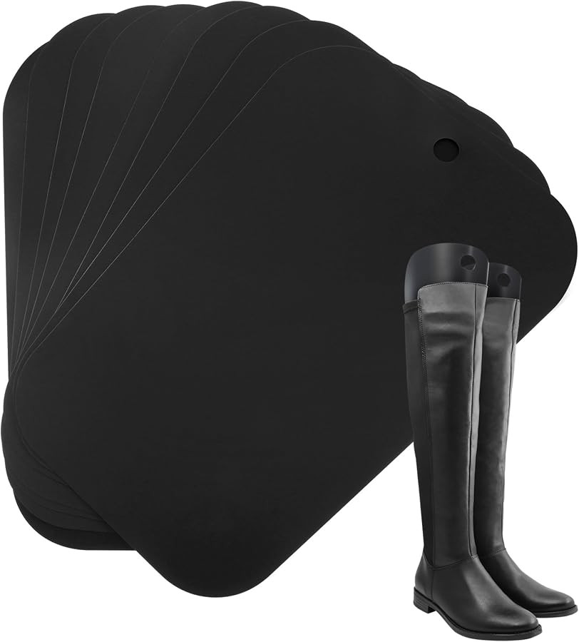 8 Packs Boot Shaper Form Inserts Tall Boot Support for Women and Men (14 Inch, Black) | Amazon (US)