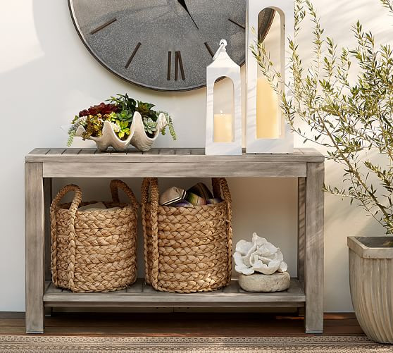 Indio Console Table - Gray | Pottery Barn (US)