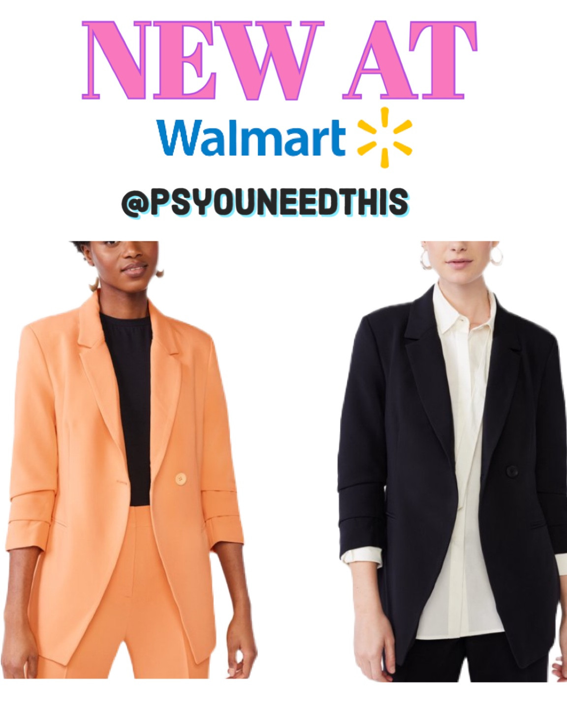 Cutest workwear blazer at Walmart! Love the longer length & scrunched sleeve

#LTKworkwear #LTKunder50 #LTKFind