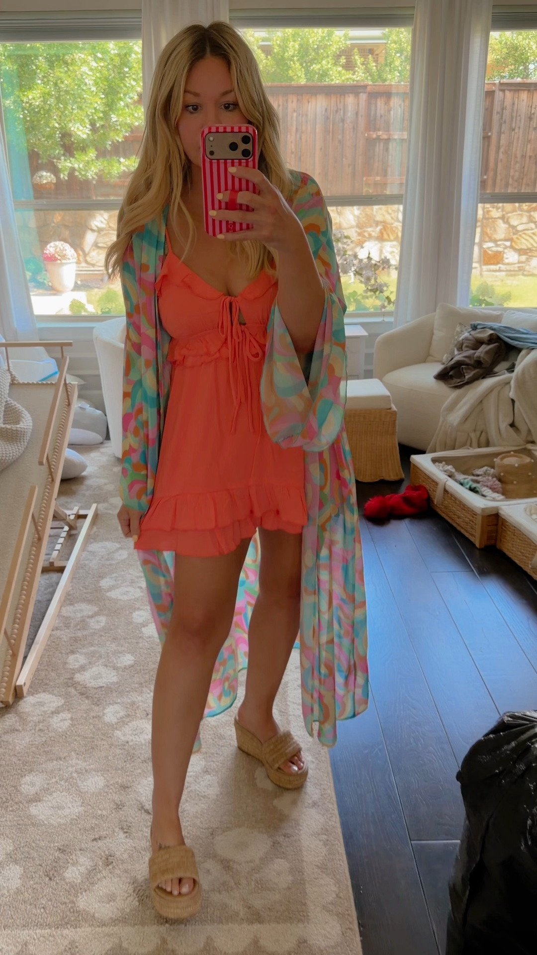 The cutest romper only $15!! true to size wearing a medium.