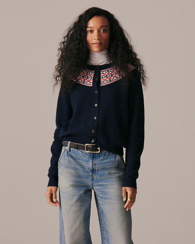 Classic Fair Isle cardigan in vintage wool | J. Crew US
