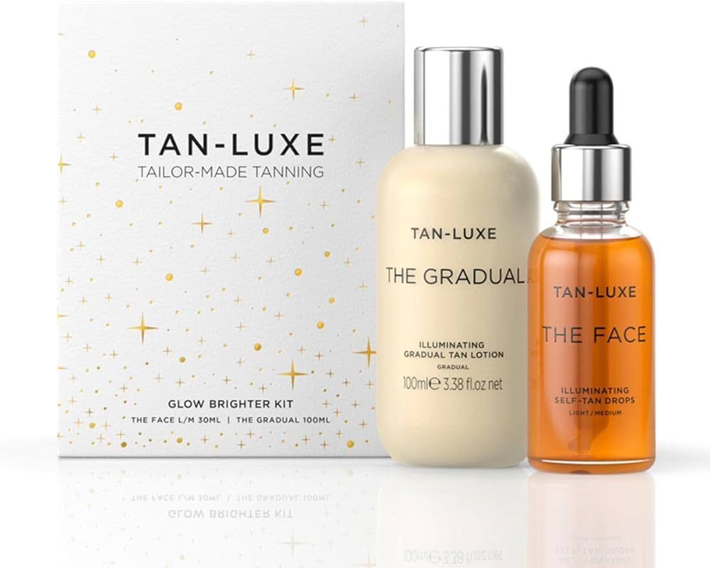 TAN-LUXE Glow Brighter Kit - Illuminating Gradual Tan Lotion and Self-Tan Drops - Cruelty Free & ... | Amazon (US)