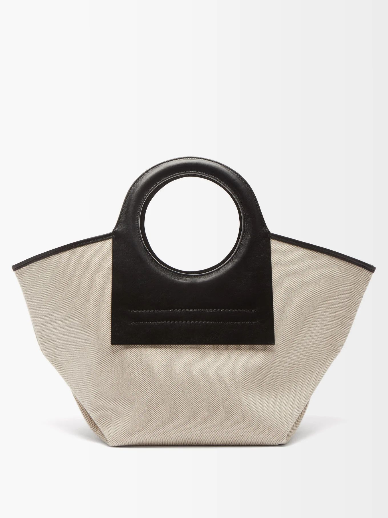 Cala small canvas and leather tote bag | Hereu | Matches (UK)