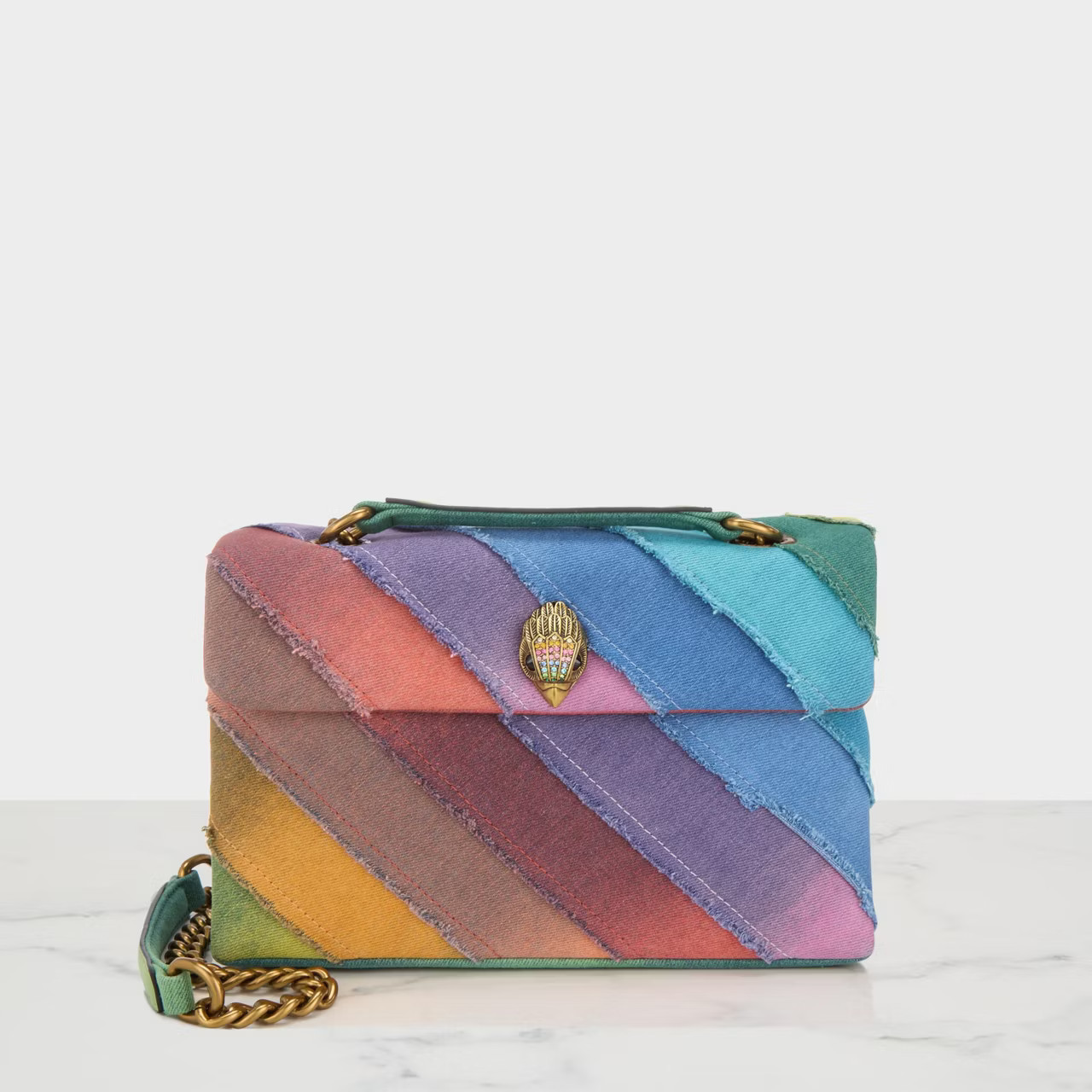 Kurt Geiger London Kensington Large Denim Shoulder Bag | Arnotts