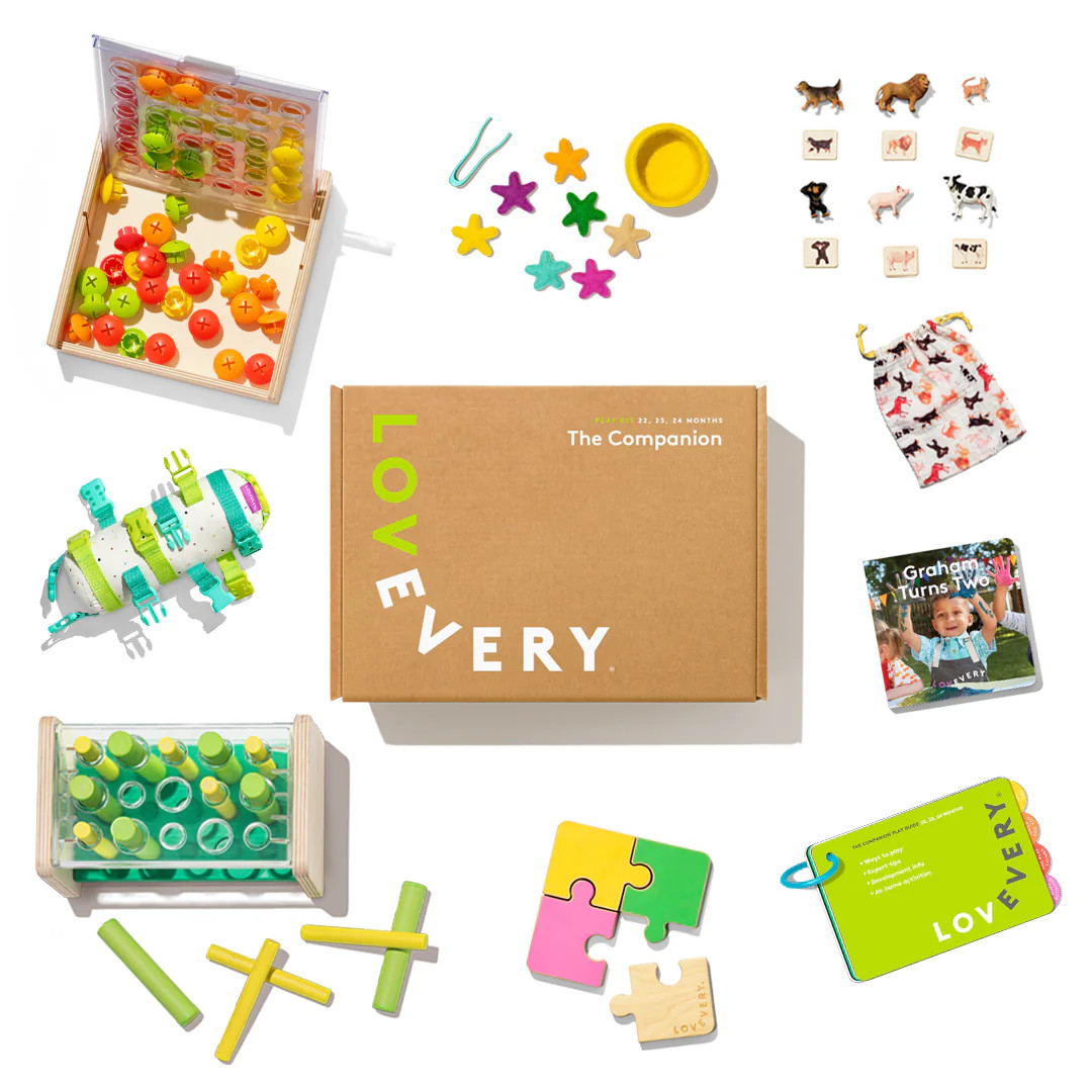 Lovevery Companion Play Kit - Toys For 1 Year Old - Baby Toy Subscription Box - Ages 22-24 Months - The Play Kits By Lovevery | LOVEVERY