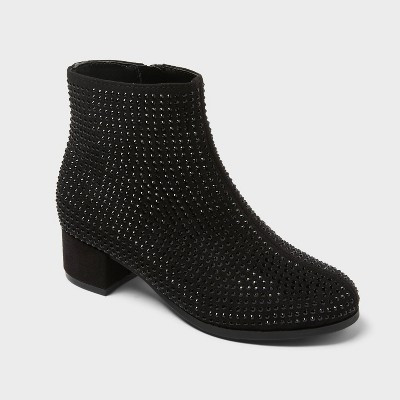 Girls' Gita Rhinestone Dress Boots - art class™ Black | Target
