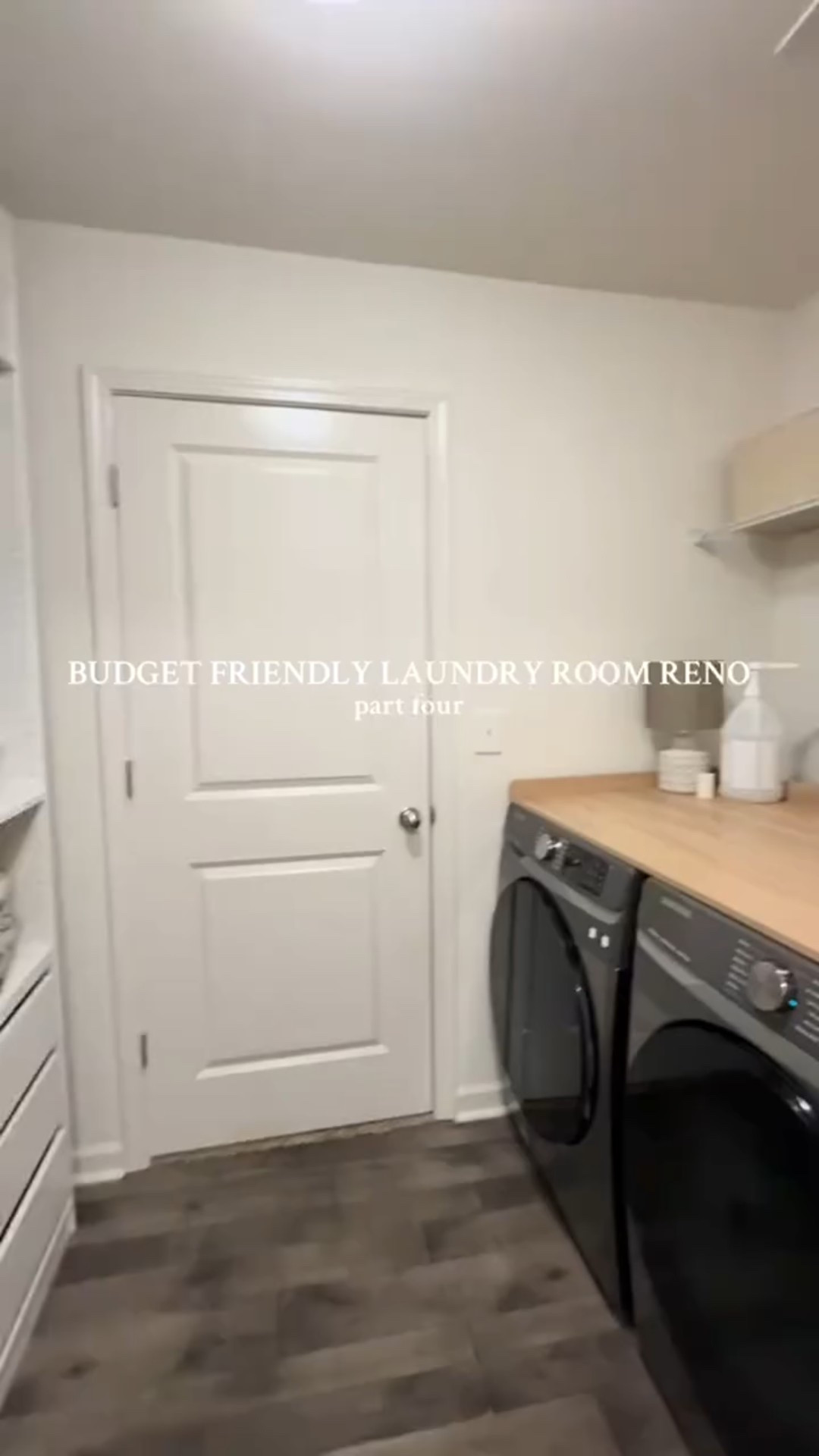 my laundry room finally feels like a space I want to be in!! 🧺🙌🏼 little by little it’s coming together exactly how I wanted, now onto the other side (stay tuned for part five)!! ✨🫶🏼 #laundryroommakeover #diyhomeprojects #homerenovation #laundryroomgoals #beforeandafter

#LTKHome