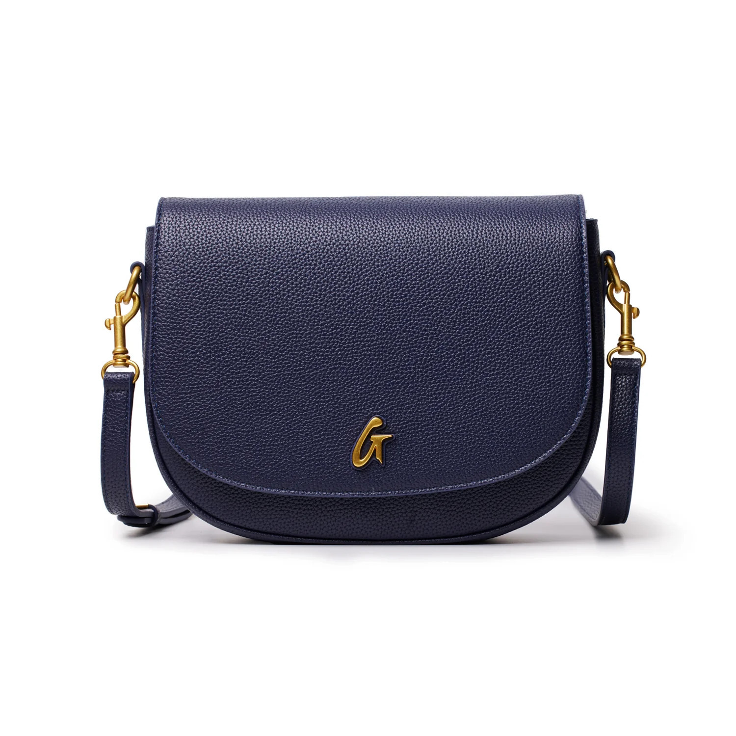 LARGE PEBBLE SHOULDER BAG - NAVY | Glam-Aholic Lifestyle