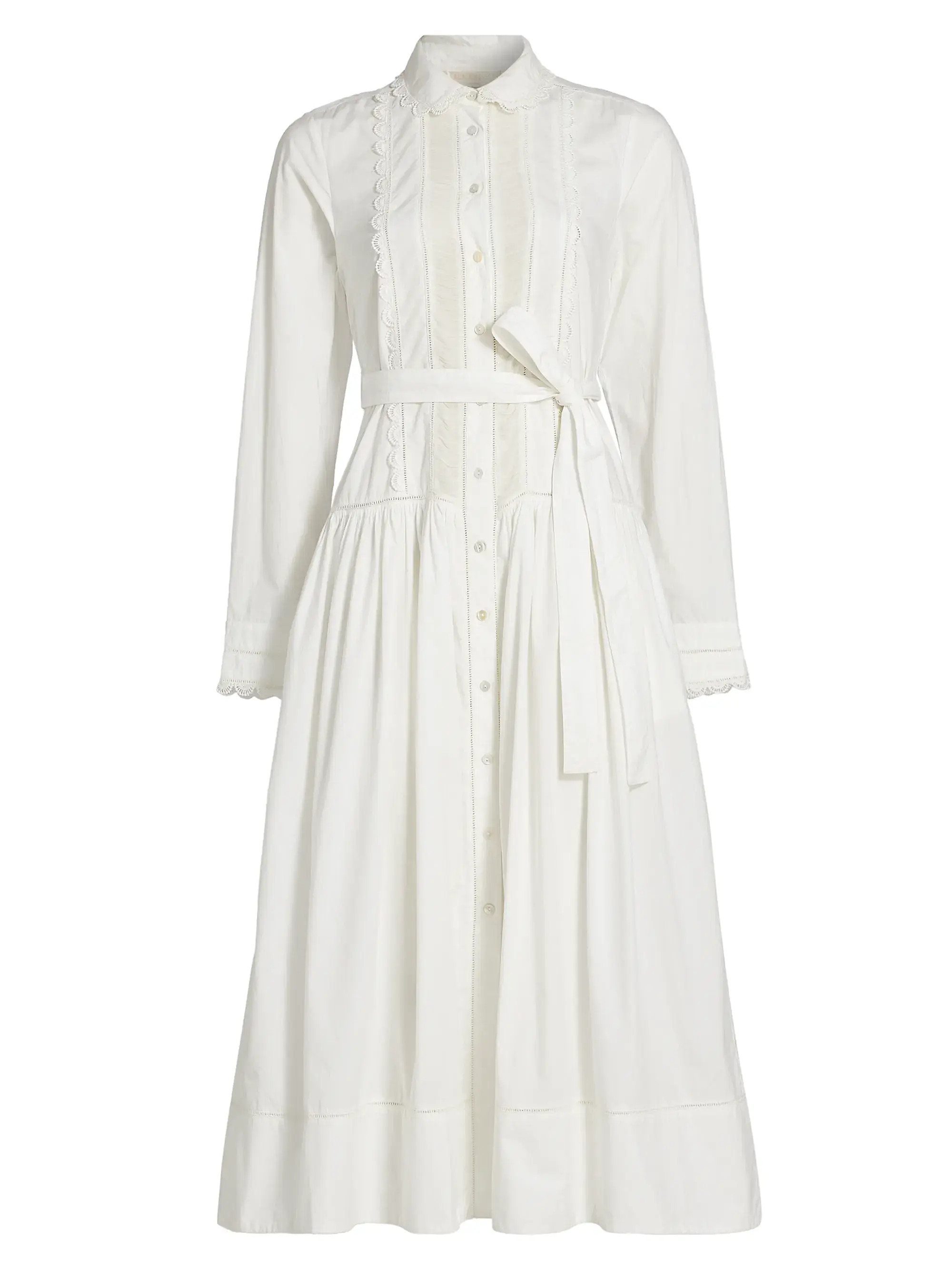 Ariane Tie-Waist Cotton Shirtdress | Saks Fifth Avenue