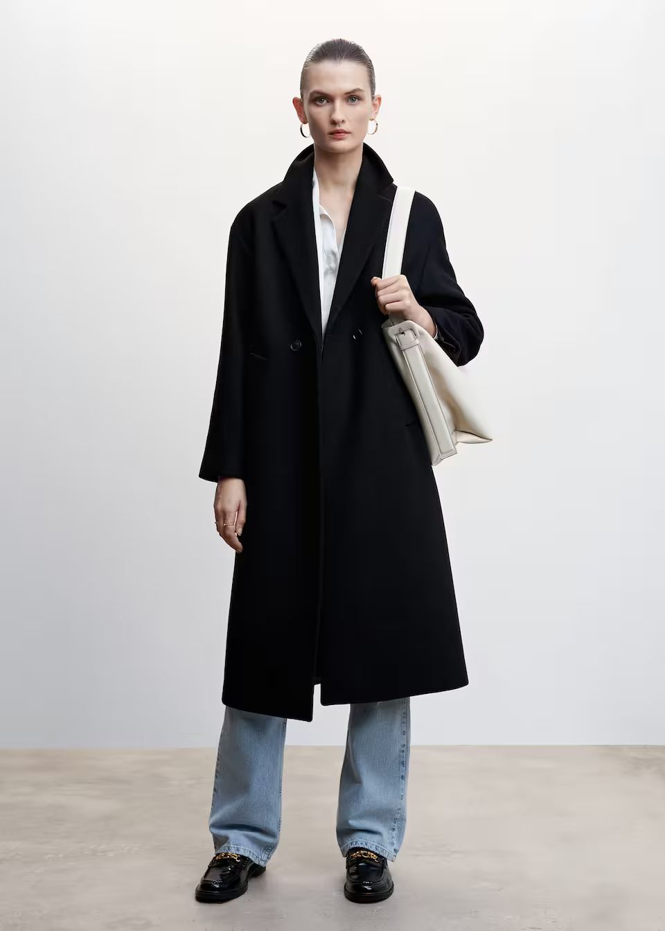 Oversize wool coat -  Women | Mango United Kingdom | MANGO (UK)