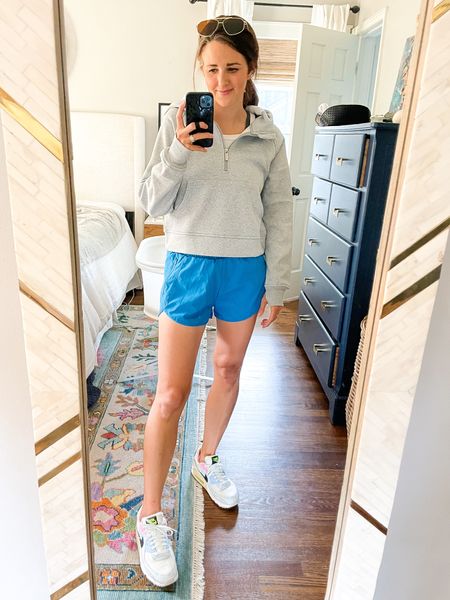 My favorite Amazon athletic shorts!! Wearing a small. Also, this Lululemon Scuba dupe! 😍 Love the thumb hole and comes in lots of colors. Wearing a small  

#LTKfindsunder50 #LTKfitness