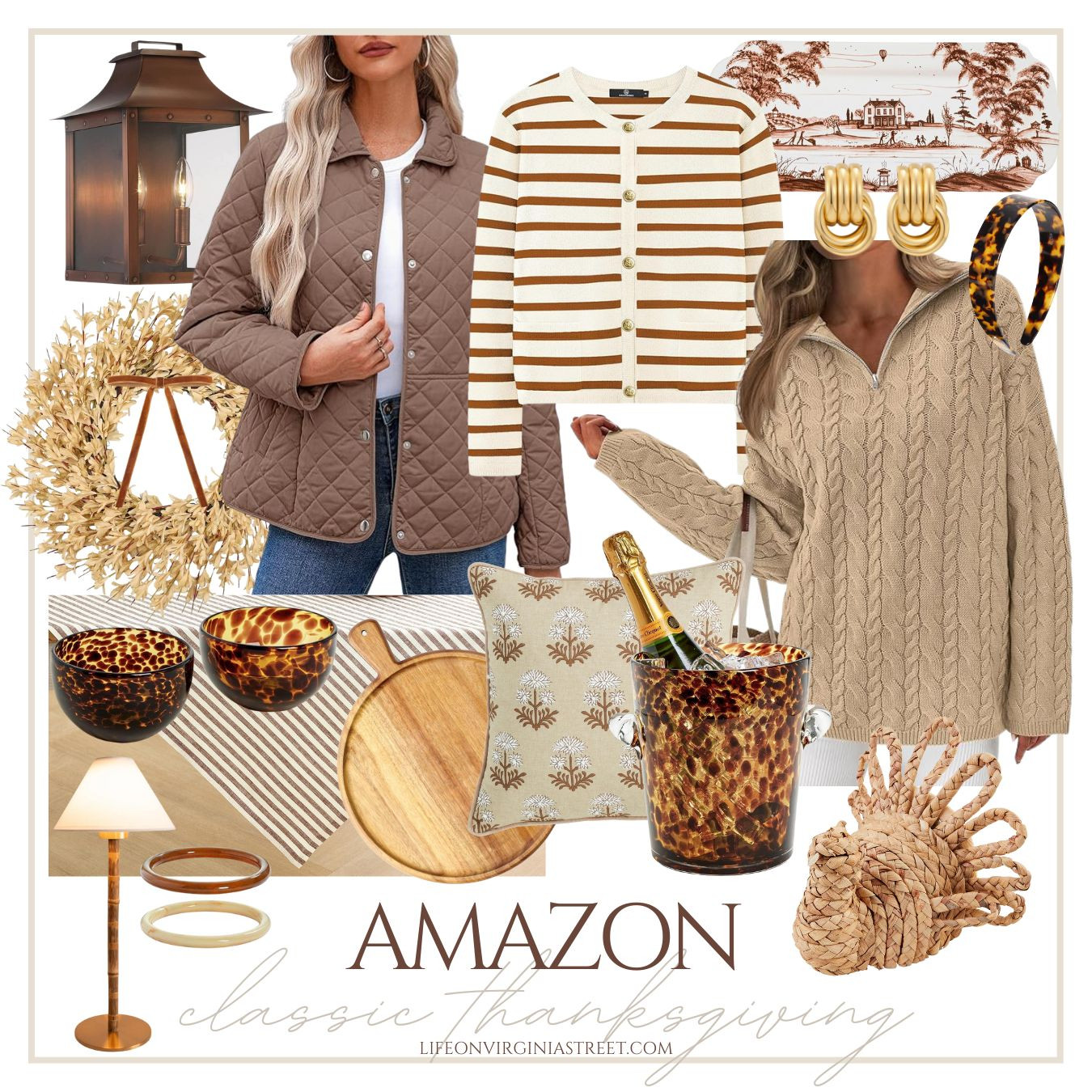 Chic and classic designer-inspired Thanksgiving finds from Amazon for home and fall outfits! #ltkseasonal #ltksalealert #ltkfindsunder50 #ltkfindsunder100 #ltkhome #ltkholiday #ltkover40 #ltkmidsize 

 #LTKSeasonal #LTKHome #LTKSaleAlert