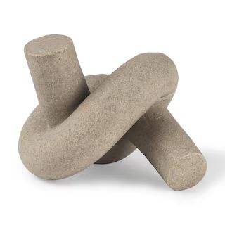Mercana Otto Sandstone Resin Small Knot Sculpture Decorative Object 70179 - The Home Depot | The Home Depot