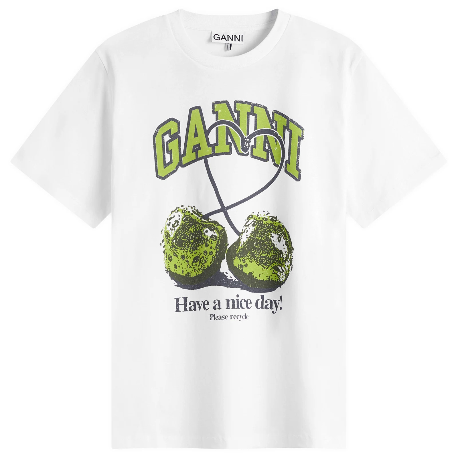 GANNI Cherry Relaxed T-Shirt | END. Clothing