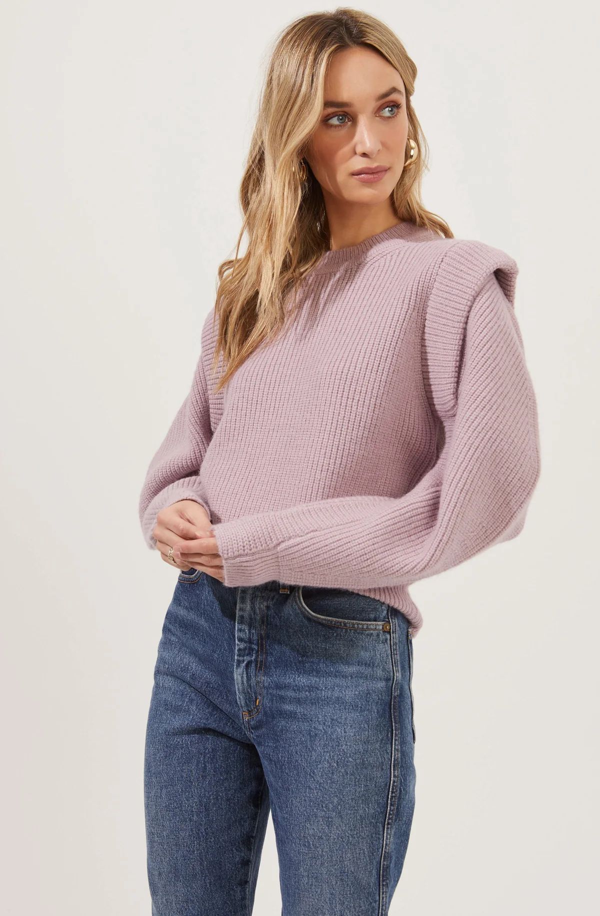 Romina Statement Sleeve Knit Sweater | ASTR The Label (US)