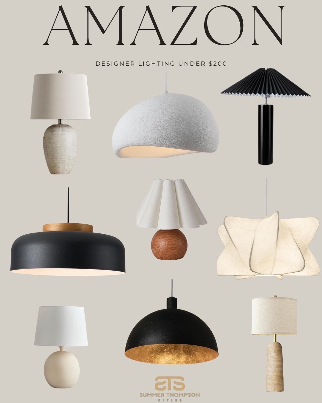 Designer lighting looks, without the price tag ✨ Amazon has so many chic options that instantly elevate a space while staying budget-friendly.

#AmazonHomeFinds
#DesignerDupe
#BudgetFriendlyDecor
#AmazonMustHaves
#LightingGoals
#AmazonFavorites
#ModernHomeStyle
#CozyChicDecor
#HomeInspoDaily
#NeutralHomeDecor

#LTKActive #LTKHome #LTKSaleAlert