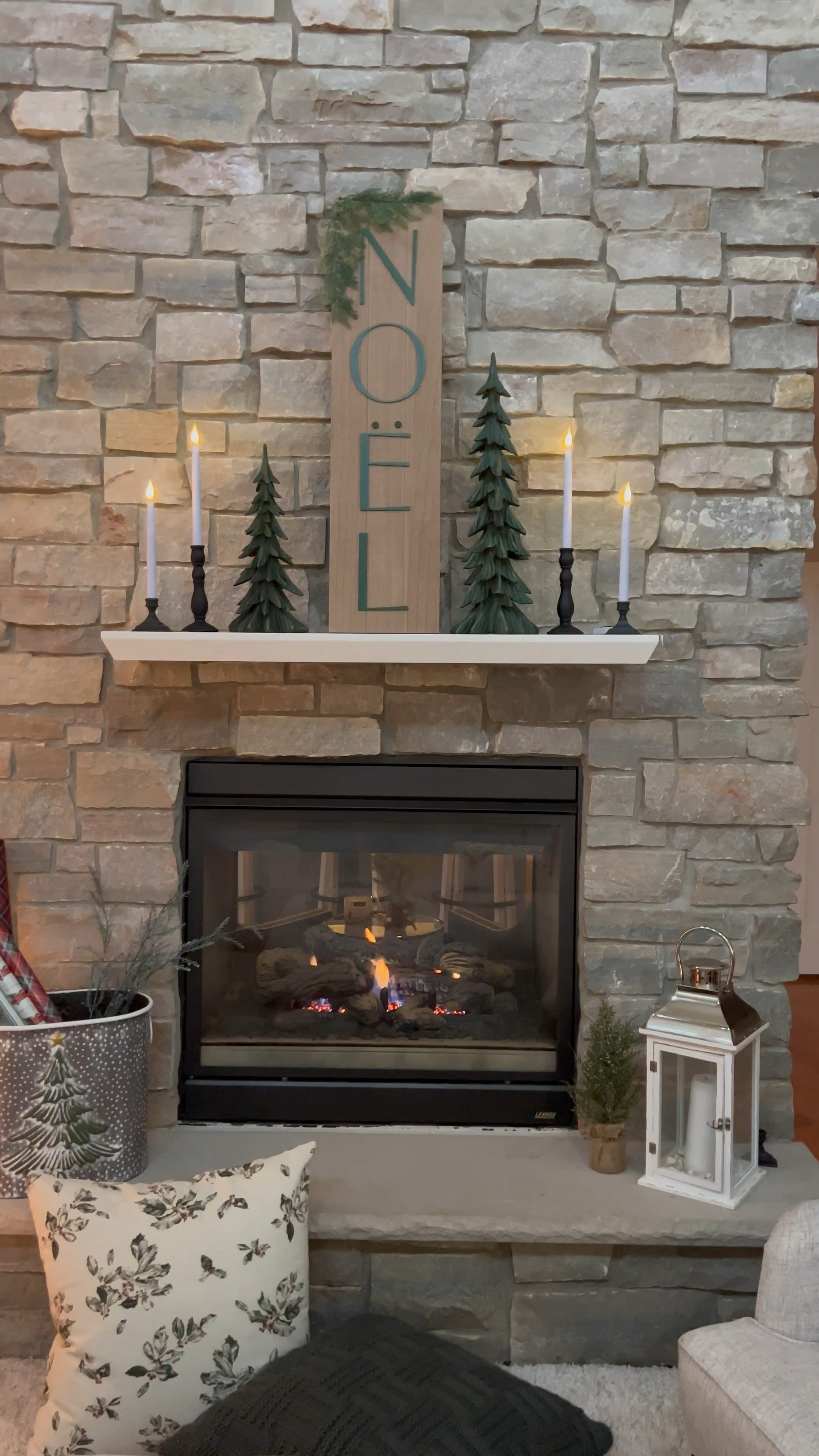 Christmas mantel decor, Studio Magee and candle sticks 

#LTKhome #LTKHoliday #LTKSeasonal