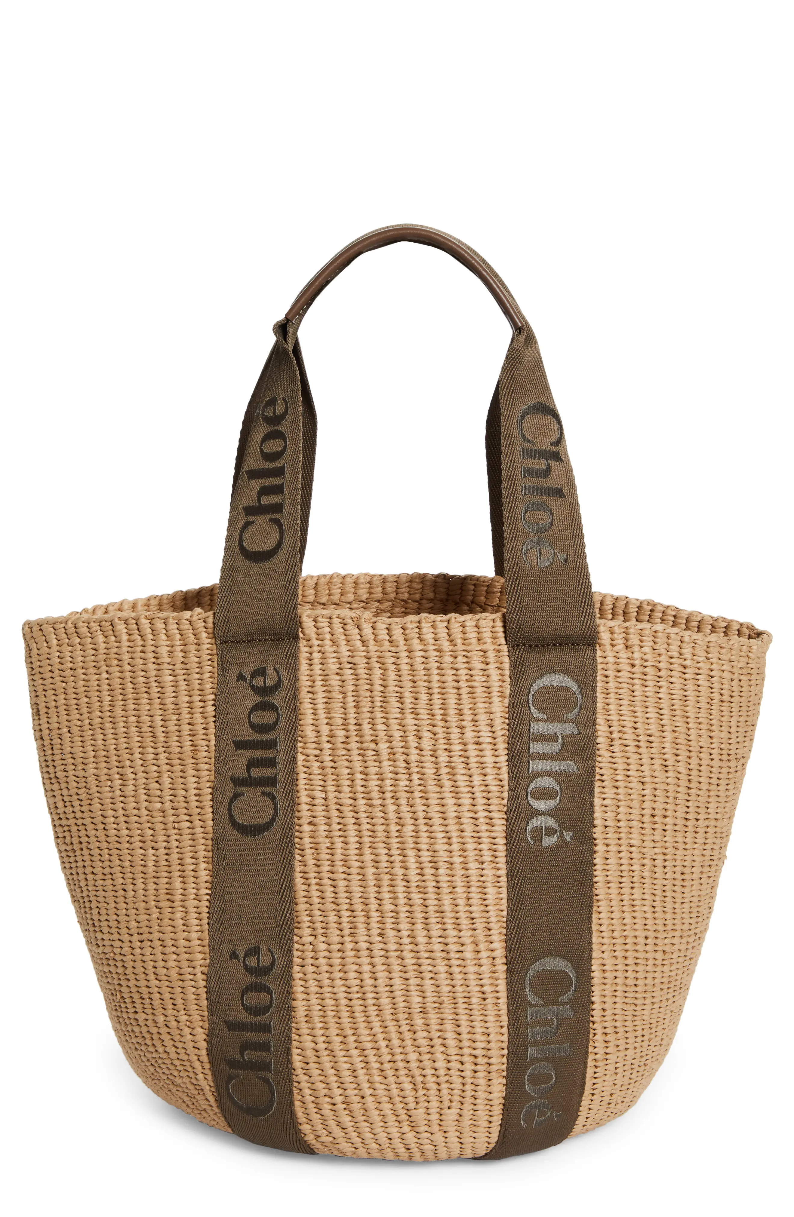 Large Woody Straw Basket Tote (Women) | Nordstrom | Nordstrom