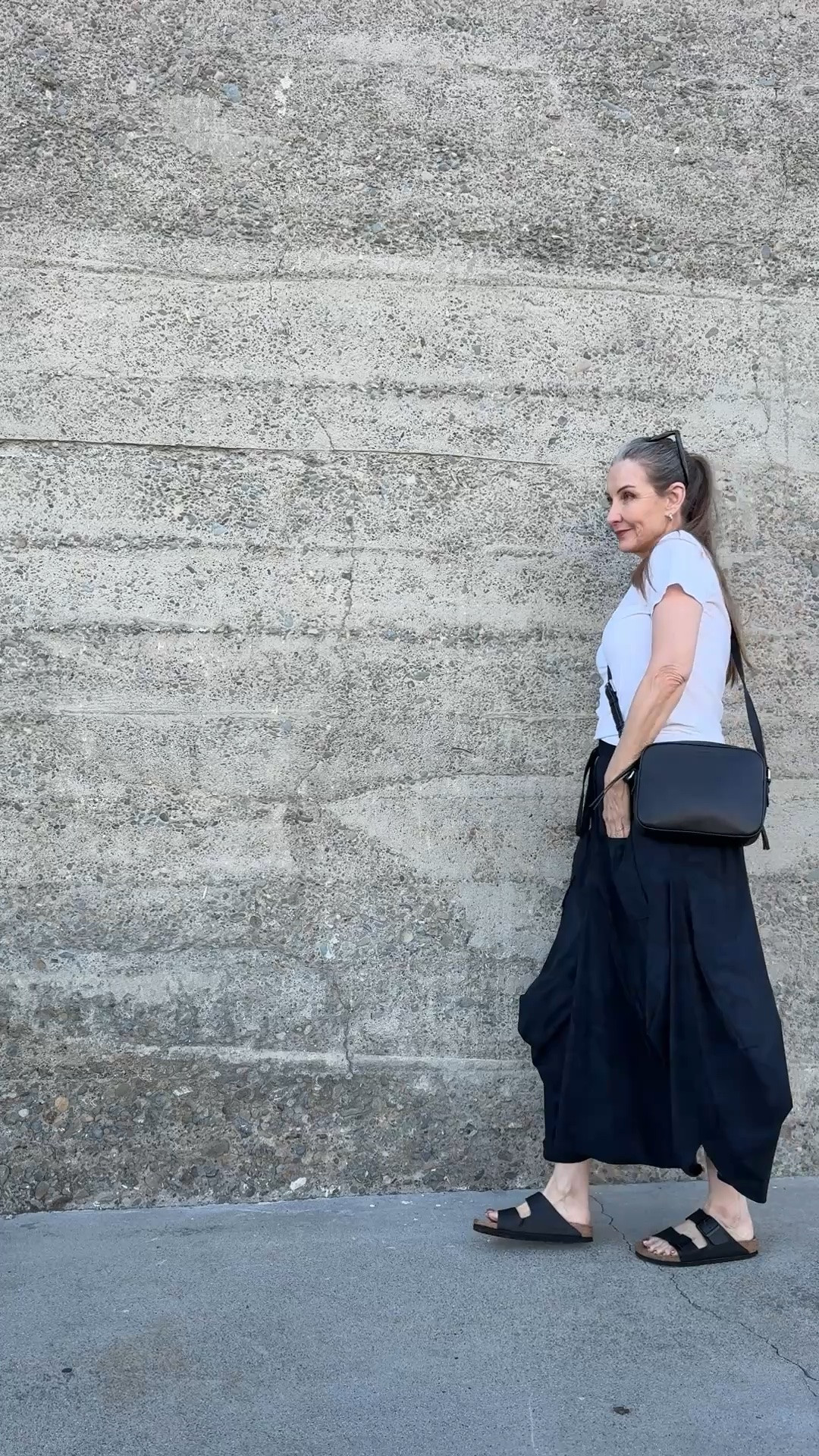 I always feel cooler when I wear this skirt. 😉 #springootd #edgy #maxiskirt #coolskirt #capsulewardrobe #minimaliststyle

#LTKOver40 #LTKMidsize #LTKootd