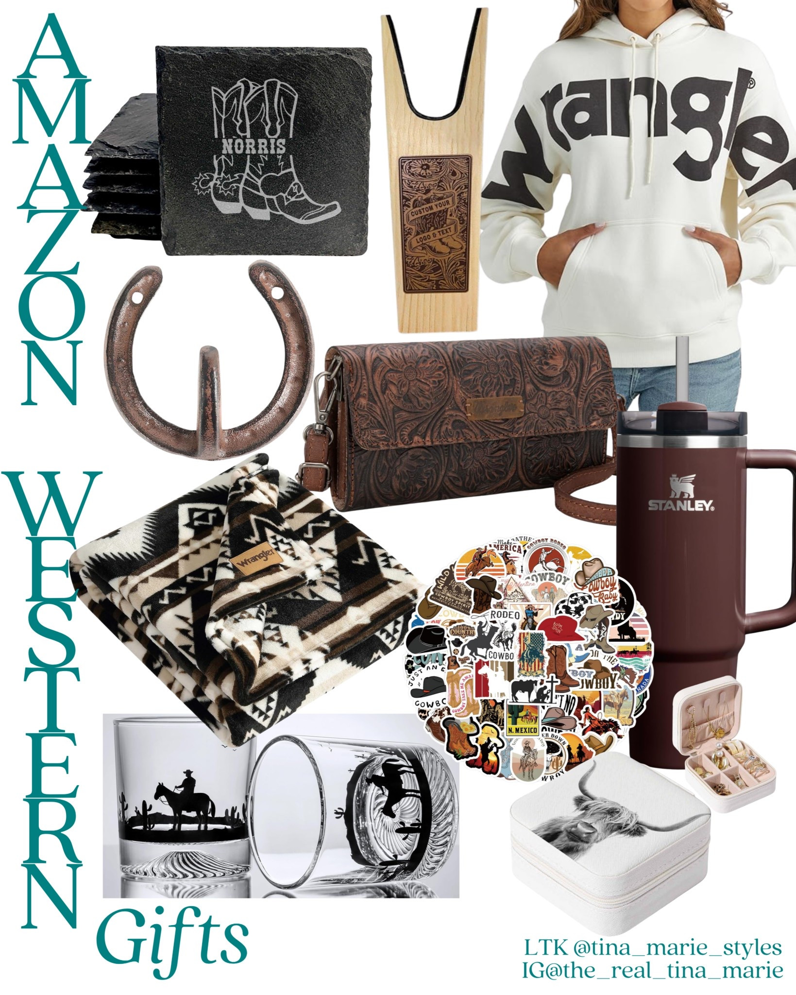Western gift inspiration for the cowgirl in your life 🤎

#westerngifts #westernhome #westernstyle #countrygirlgifts 

#LTKGiftGuide #LTKFindsUnder100 #LTKHoliday