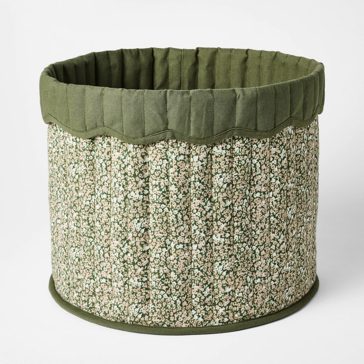 Large Floral Canvas Storage Basket - Threshold™ designed with Studio McGee | Target