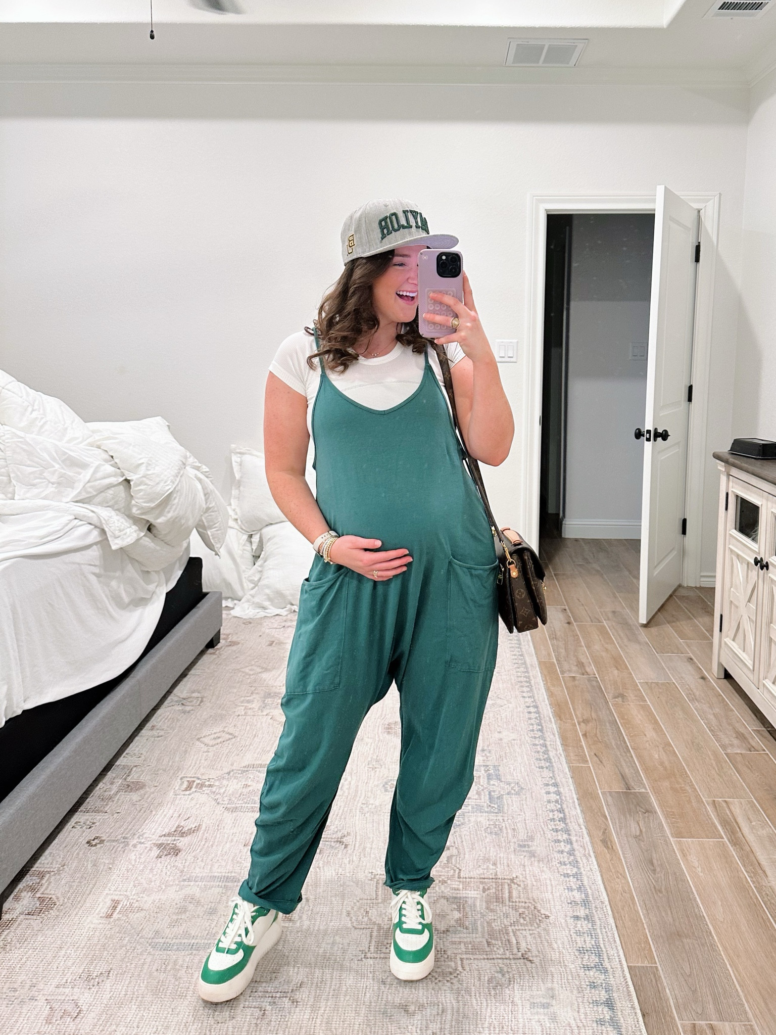 these jumpsuits have been a go to during pregnancy! been wearing a size small throughout this pregnancy!

#LTKbump #LTKfitness #LTKstyletip