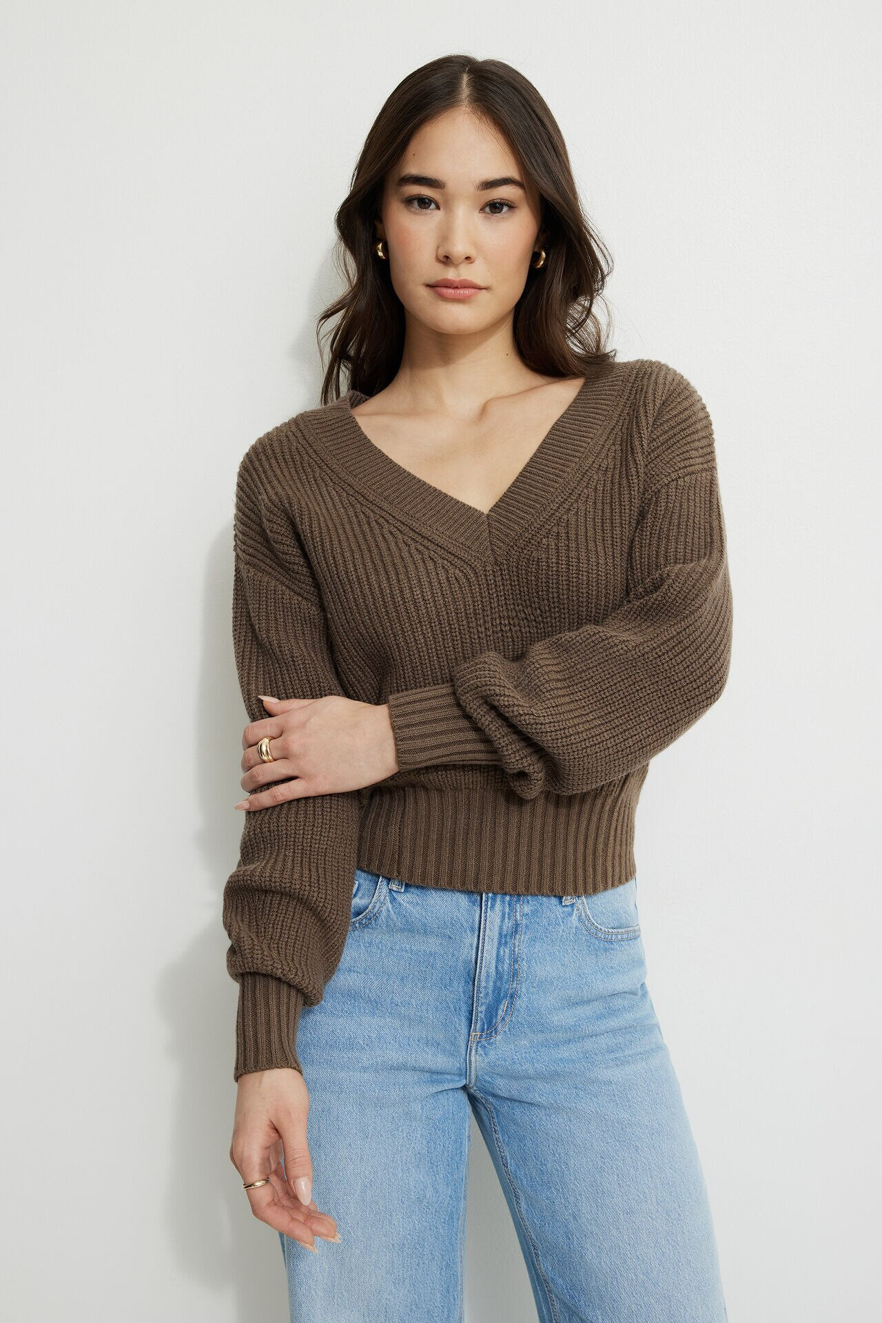 Stephanie Cinched Waist Sweater | Dynamite Clothing