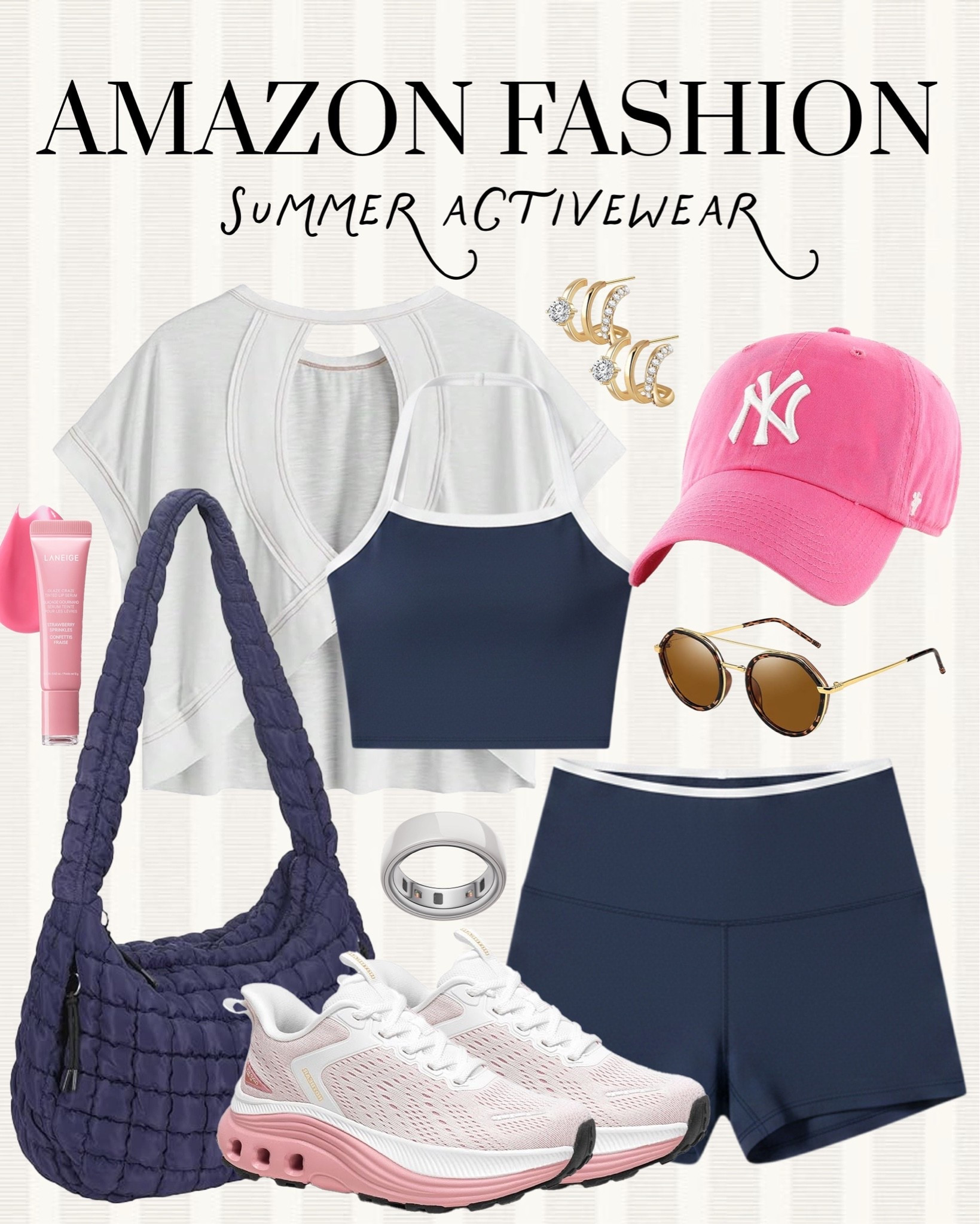 Summer active outfit. Summer style. Trendy summer active OOTD. Amazon finds. Amazon fashion. Amazon summer active outfit. Navy pink summer activewear. Trendy summer active outfit.

#LTKSeasonal #LTKActive #LTKootd
