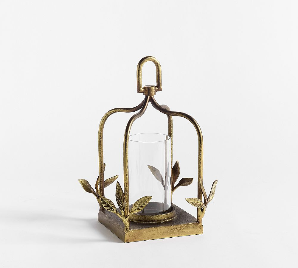 Botanical Forged-Iron Lantern | Pottery Barn (US)