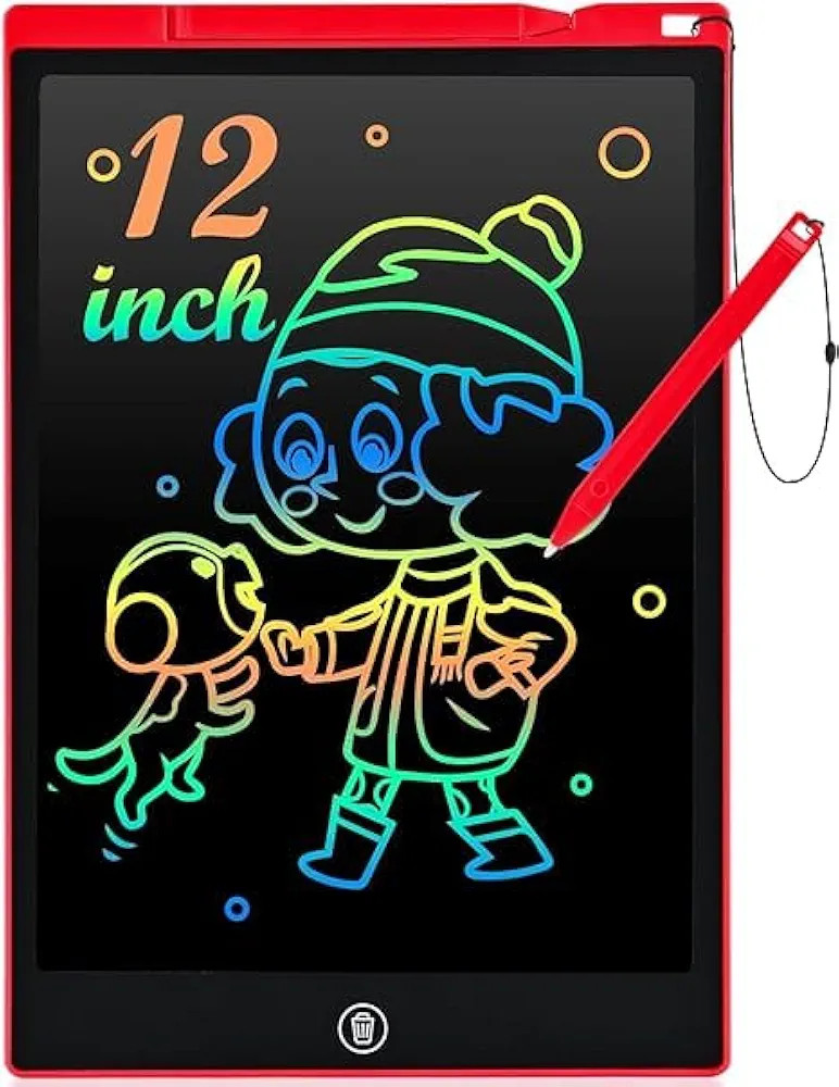 LCD Writing Tablet, 12 Inch Colorful Doodle Board Drawing Tablet for Kids, Reusable Electronic Dr... | Amazon (US)