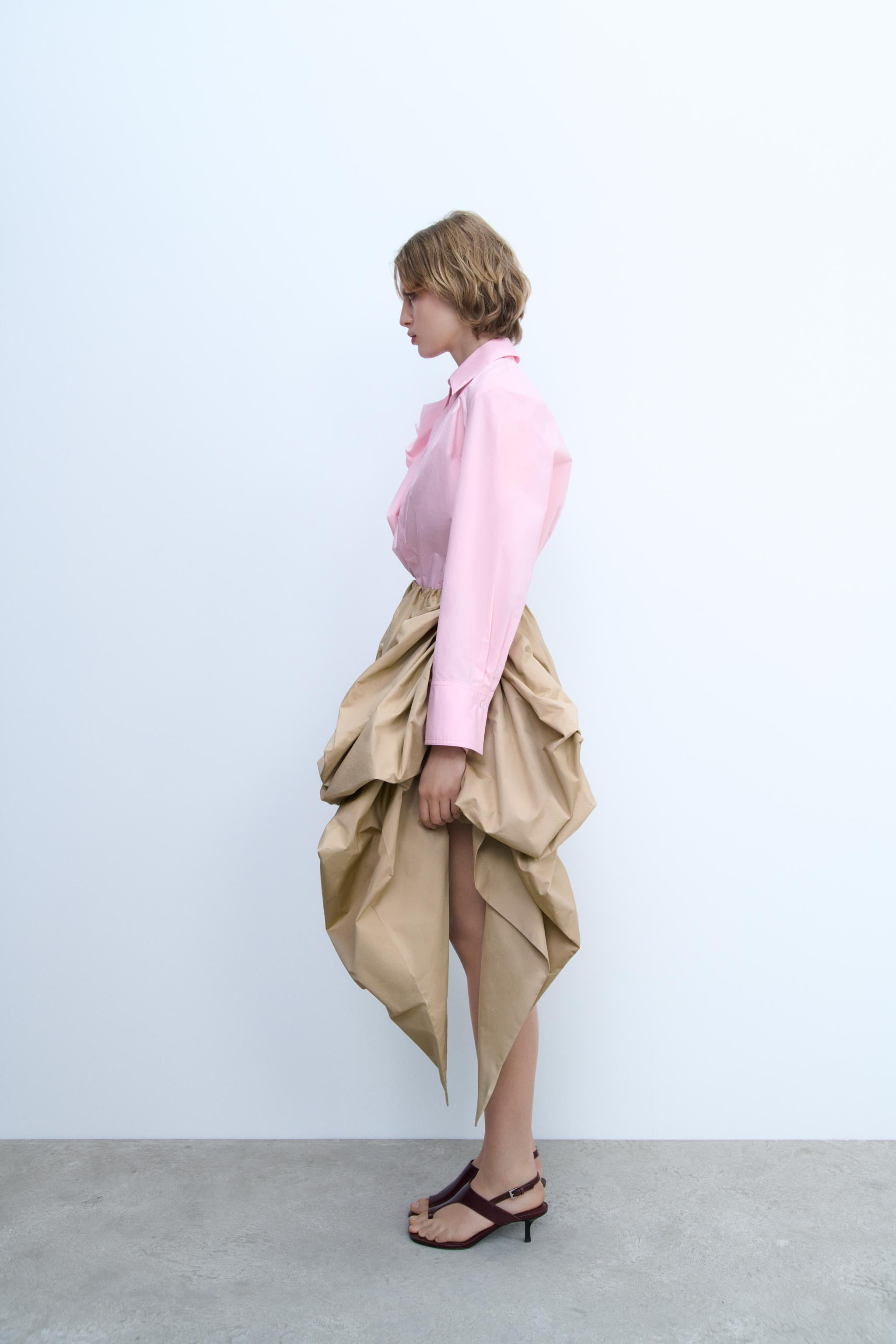 ZW COLLECTION MINI BALLOON SKIRT WITH BOW | Zara US