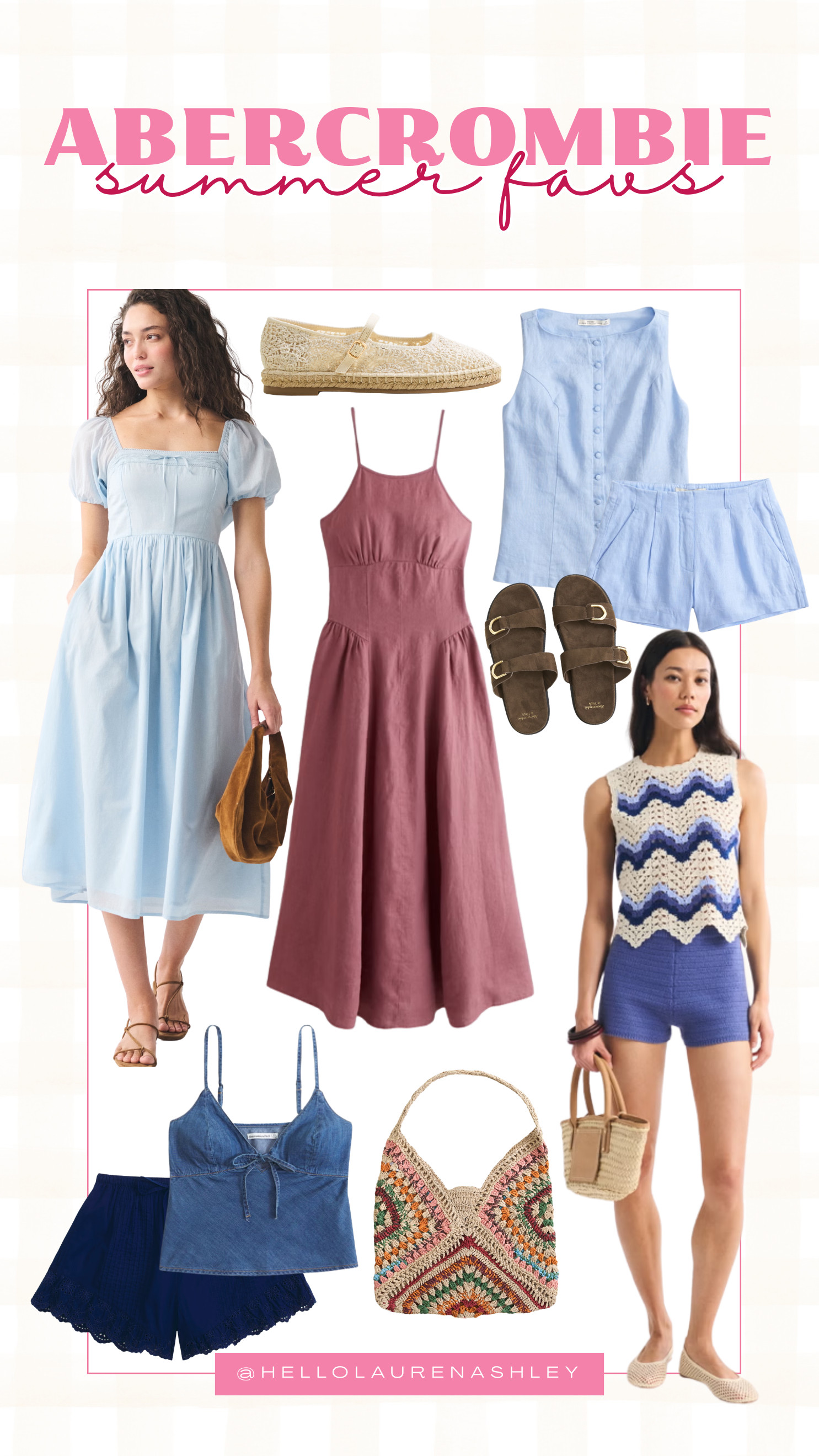 So many pretty Abercrombie pieces for summer! Lightweight dresses, matching sets, woven bags, and effortless outfits perfect for vacations, brunch, and sunny days ahead. ☀️ 

 #LTKxAbercrombie #LTKmomlife #LTKSeasonal