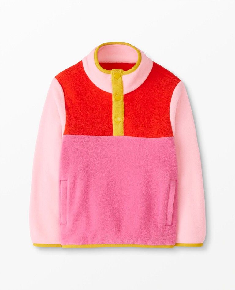 Recycled Polarfleece Colorblocked Pullover | Hanna Andersson