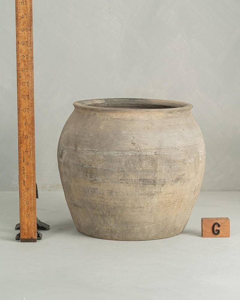 Handcrafted Clay Vintage Vase Rustic Pottery | Amazon (US)