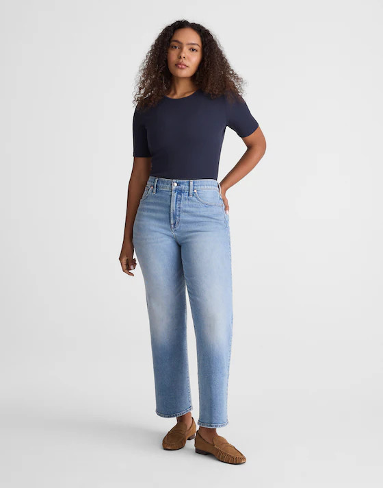 The Curvy Perfect Vintage Wide-Leg Crop Jean | Madewell