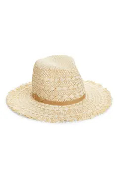 Frayed Pattern Panama Hat | Nordstrom
