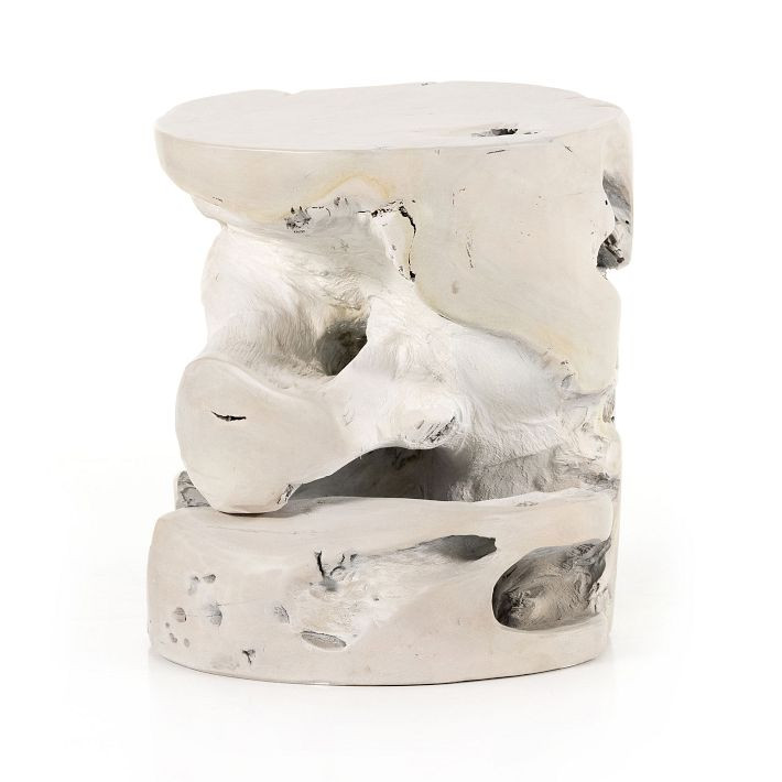 Solid Teak Stool (16") | West Elm (US)